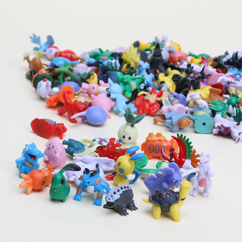 

144pcs/set 2-3cm different style Mini doll toys eevee action figure Character Collecting model gift