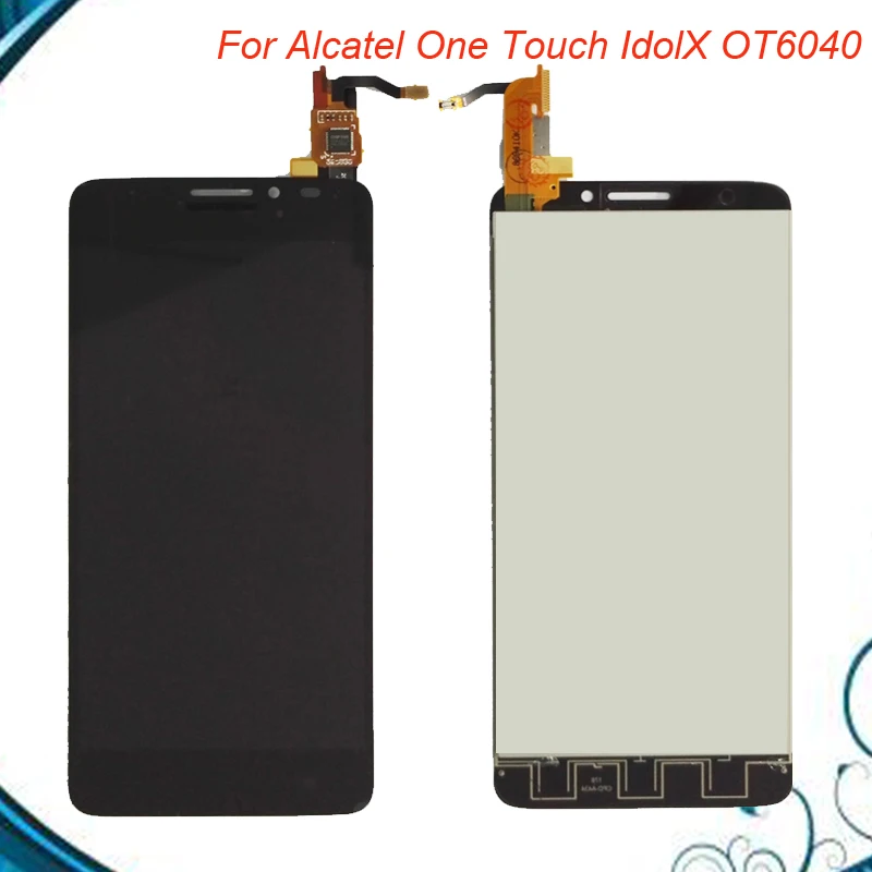 

100% Tested For Alcatel One Touch IdolX OT6040 6040 6040D 6040E 6040A 6040X LCD Display with Touch Screen Digitizer Assembly
