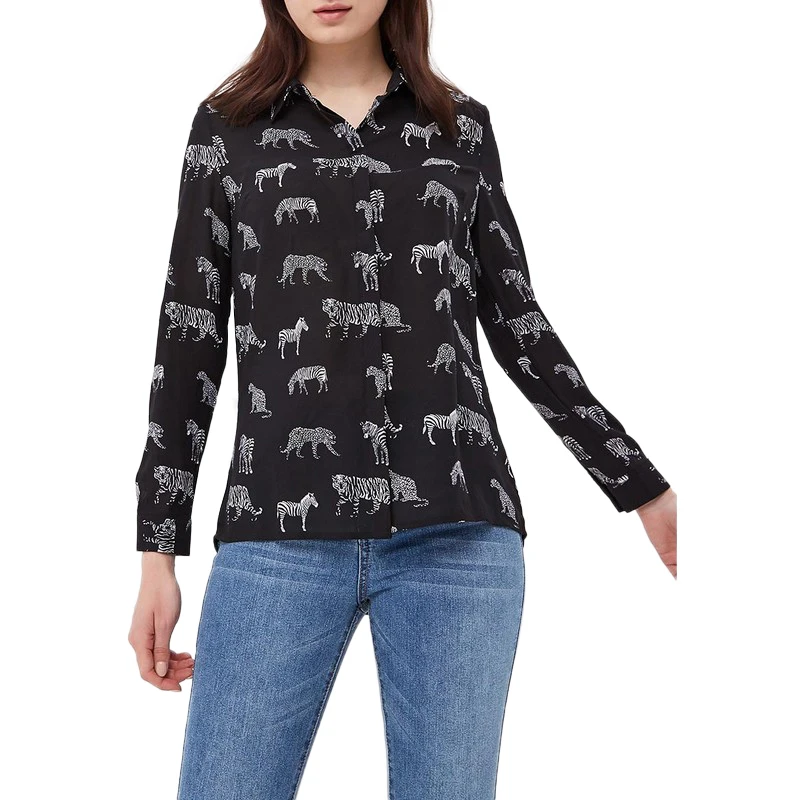 Blouses & Shirts MODIS M181W00285 woman blouse shirt blusas for female TmallFS Blouses & Shirts MODIS M181W00285 woman blouse shirt blusas for female TmallFS