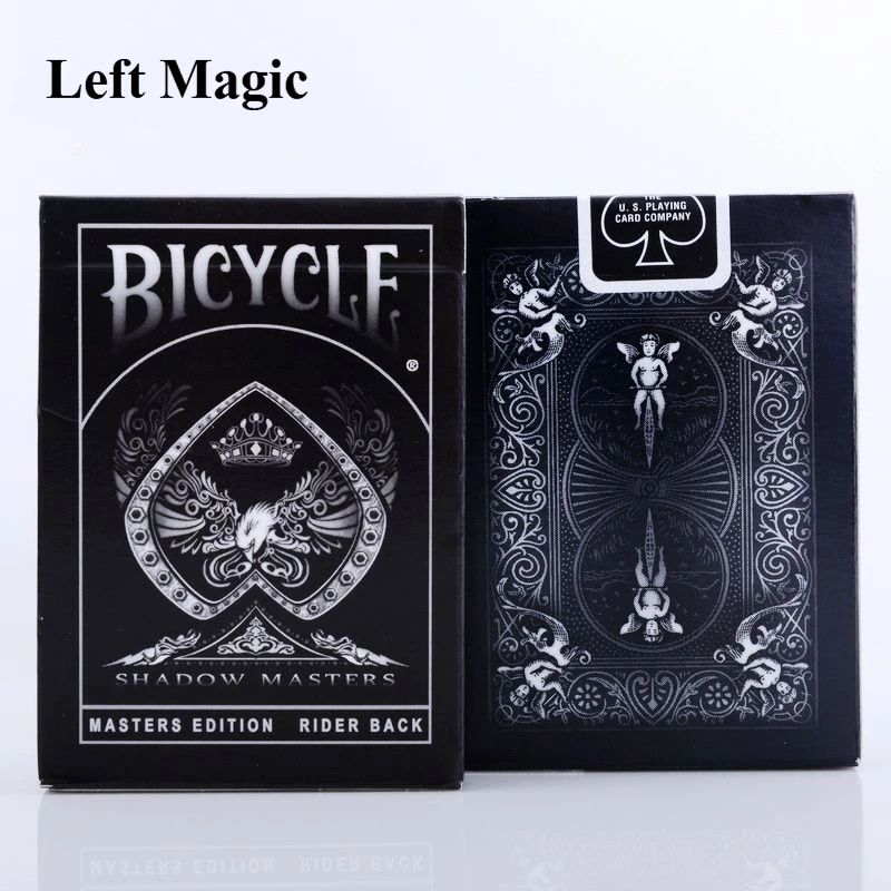 

Shadow Masters Original Bicycle Shadow Playing Card Magic Trick Black Deck By Ellusionist Creative Poker Magic Props