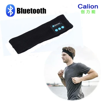 

Calion Wireless Bluetooth Casque Audio Knitting Headband Earpiece Headset Sleep Sports with Mic Yoga Running Gym Drop Headphone