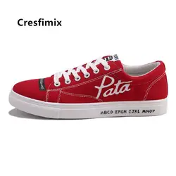 Cresfimix Zapatos Masculinos/Мужская крутая Удобная красная обувь на шнуровке Мужская модная весенняя нескользящая обувь мужская повседневная обувь B5376