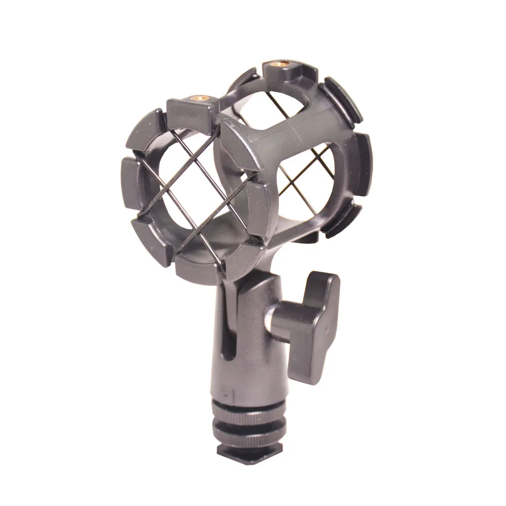 Bestshoot 3 in 1 Kit Camera Microphone Shockmount Holder Clip +Hot Shoe