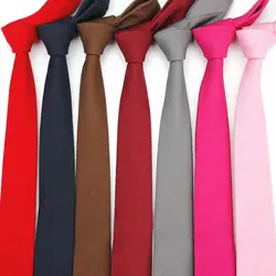 Для женщин Для мужчин Жених галстуки галстук сплошной Цвет для Свадебная вечеринка студент Бизнес костюм H9