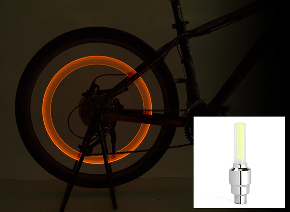 Excellent Waterproof LED Bicycle Light Tire Valve Bike Light Riding Sport Spoke Safety Warning Light Outdoor Wheel Light bike Accessories 6