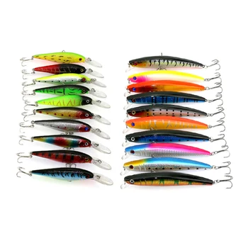

20pcs Mix Minnow Fishing Lures Peche Wobblers Crankbait Carp Fishing Bass Hard Bait Pesca Isca Artificial Fishing Tackle(Z007)