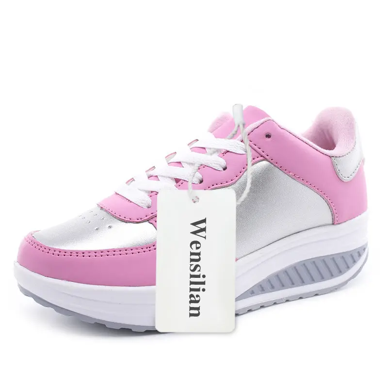 Летние кроссовки Женские Basket Femme tenis feminino Обувь на танкетке белые Цвет Черный zapatos