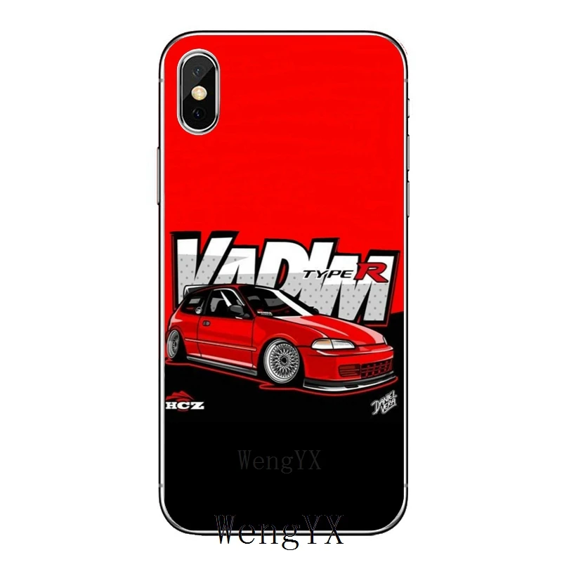 Тонкий, из ТПУ, мягкий чехол для телефона Apple iPhone X XR XS Max 8 7 6s 6 plus SE 5S 5c 5 4S 4 Racing Drift Cars Auto JDM - Цвет: Racing-JDM-car-A-06