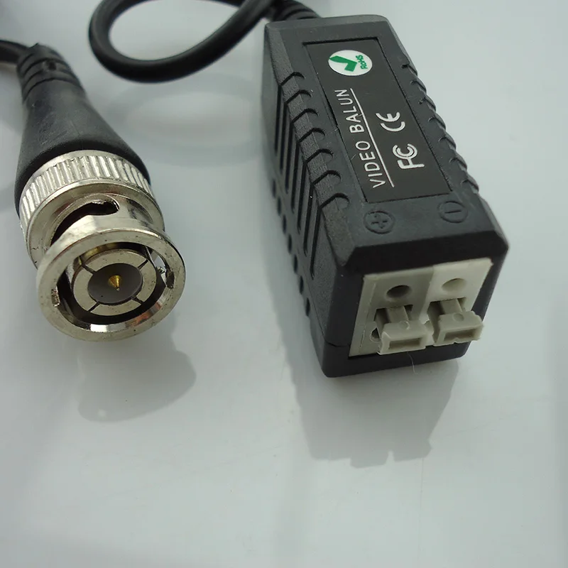 2 шт (1 пара) Enhanced витая Bnc разъем для видеонаблюдения пассивный видео трансивер незащищенная витая пара, симметричный трансформатор Bnc почту