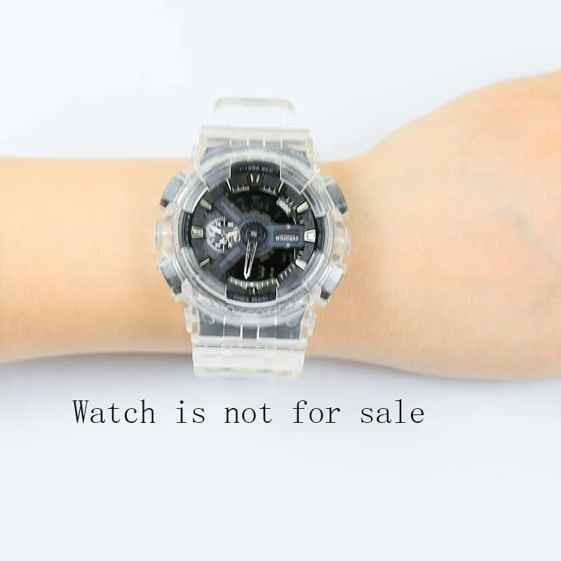 Men's Watch Accessories GA110 Series Strap Case for GSHOCK Resin Transparent Strap GD 120 GA 100 GA 110 GA 100C Waterproof Strap Men's Watch Accessories GA110 Series Strap Case for GSHOCK Resin Transparent Strap GD 120 GA 100 GA 110 GA 100C Waterproof Strap