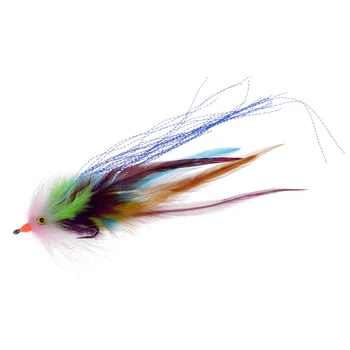 Fly Fishing Saltwater Flie Streamer Steelhead Salmon Striper Pike Trout Simulation Flies Lure for Freshwater Lake River 5