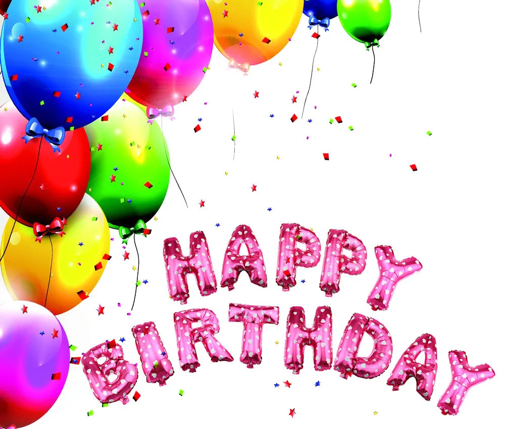 New Home Decor Cute Alphabet Letters Balloons Happy Birthday Party Decoration Aluminum Foil Membrane Ballon for Party Decoration1