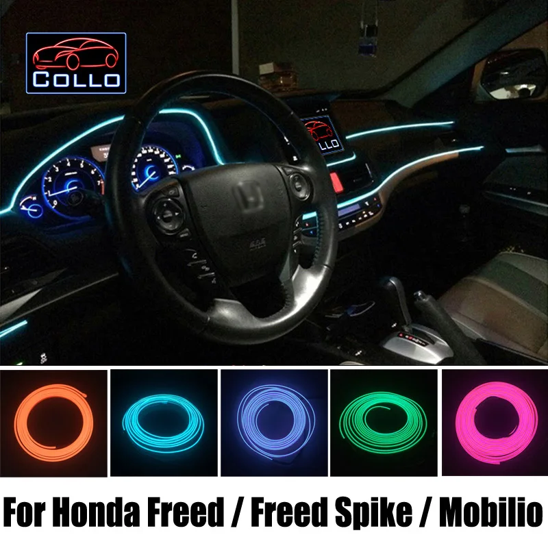 Us 28 64 25 Off Car Styling 9m El Wire For Honda Freed Freed Spike Mobilio Car Interior Romantic Atmosphere Lamp Flexible Neon Cold Light In