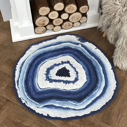 Круглый ковер современный минималистичный гостиной диван спальня прикроватный поворотный стул Корзина Подушка для стула