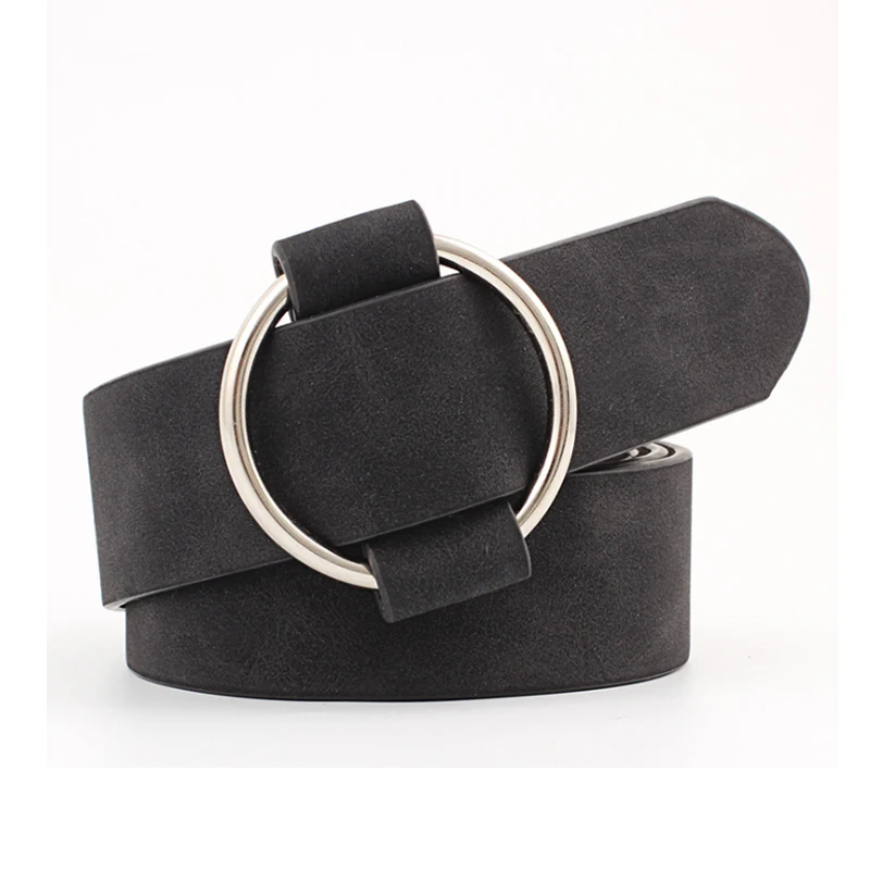 Fashion Women Waist Belt Lady Vintage Metal Boho Leather Round Buckle Waist Belt Waistband New