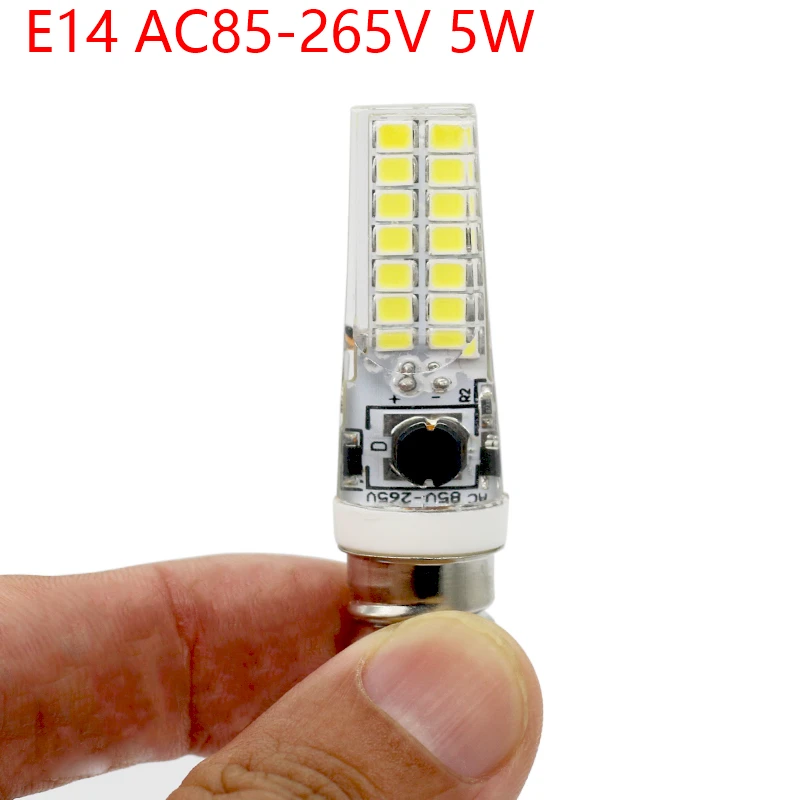 E14 5 Вт AC85V-265V SMD2835 28 светодиодов антибликовый заменить 50 W Галогенная светодиодное освещение лампы лампочки Bombillas лампочка-кукуруза огни 10 шт