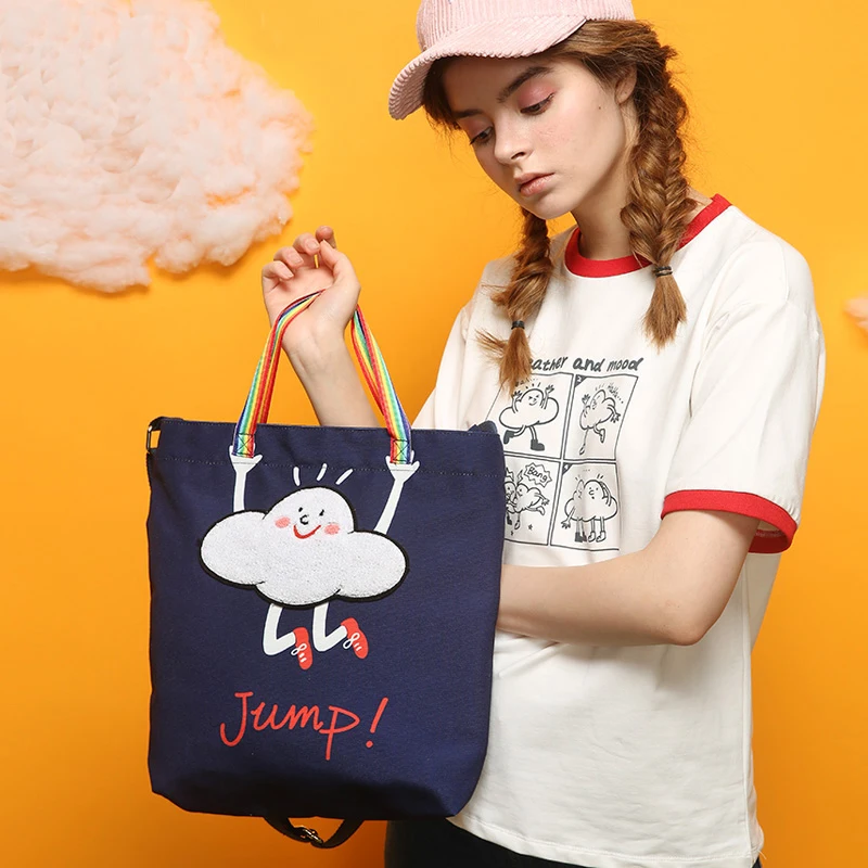 

Princess sweet lolita bag Harajuku single shoulder bag Korean vision fashion and casual Art canvas handbag students LLD060