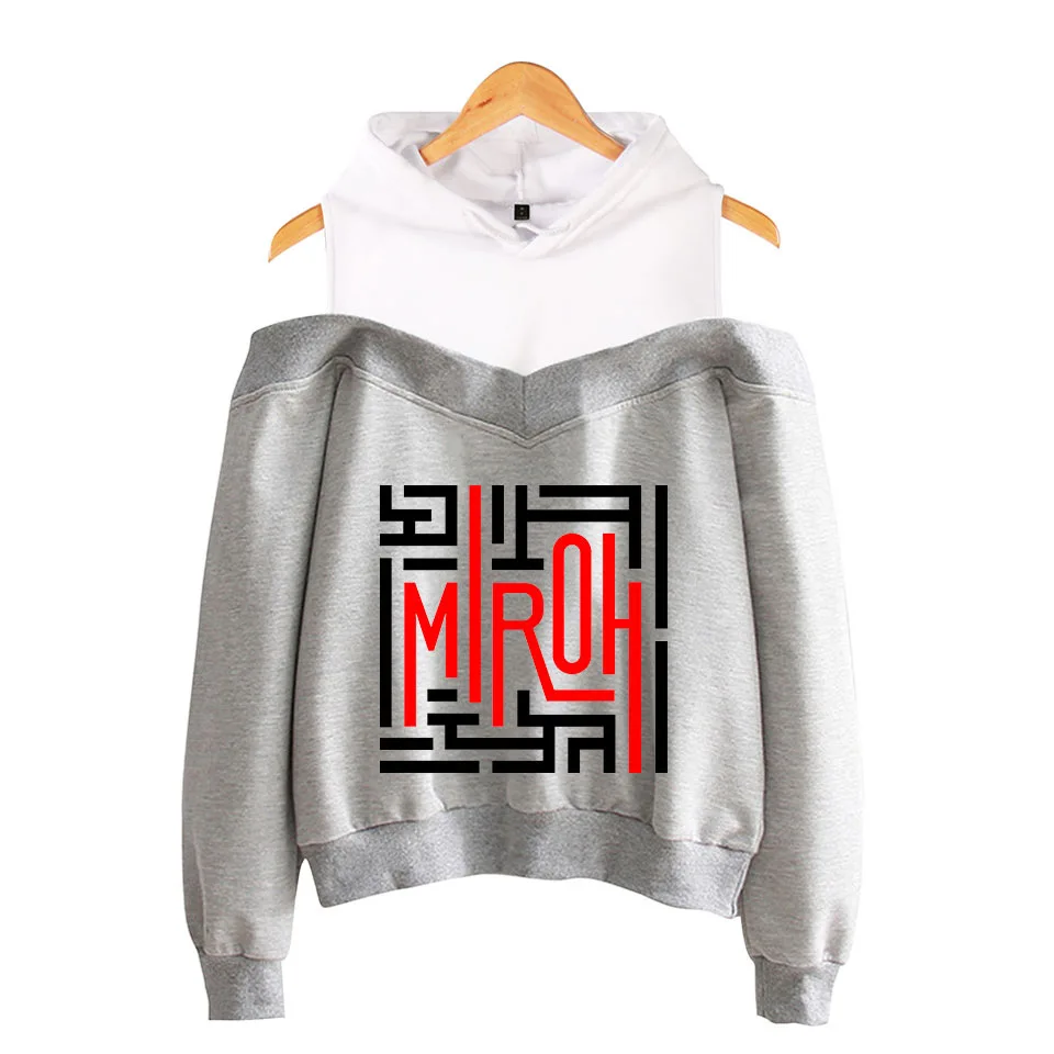 Kpop Straykids дети MIROH альбом женские толстовки с длинным рукавом с открытыми плечами толстовки с капюшоном спортивный костюм Harajuku