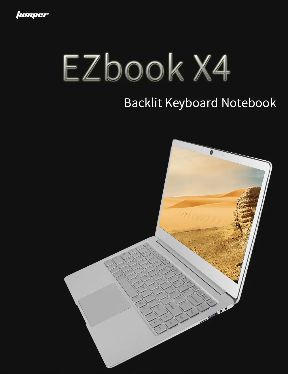 Ноутбук Jumper EZbook X4 14,0 дюймов Windows 10 Intel Apollo Lake J3455 четырехъядерный 1,5 ГГц 6 ГБ ОЗУ 128 Гб SSD двойной Wifi HDMI ноутбук