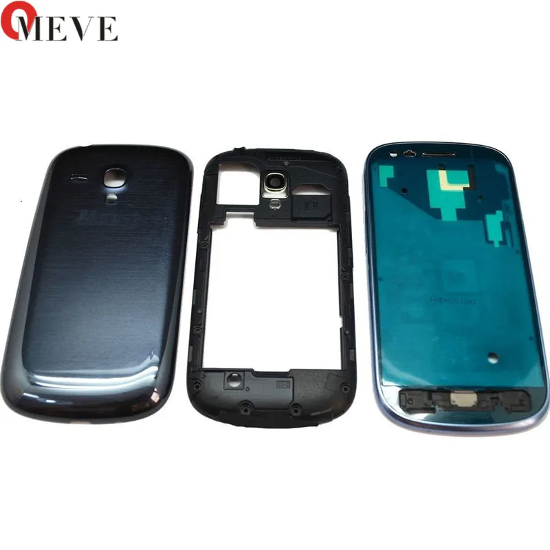 

For Samsung Galaxy S3mini SIII s3 mini GT-i8190 i8190 Front Plate Frame LCD Holder Bezel housing + Cover case battery door