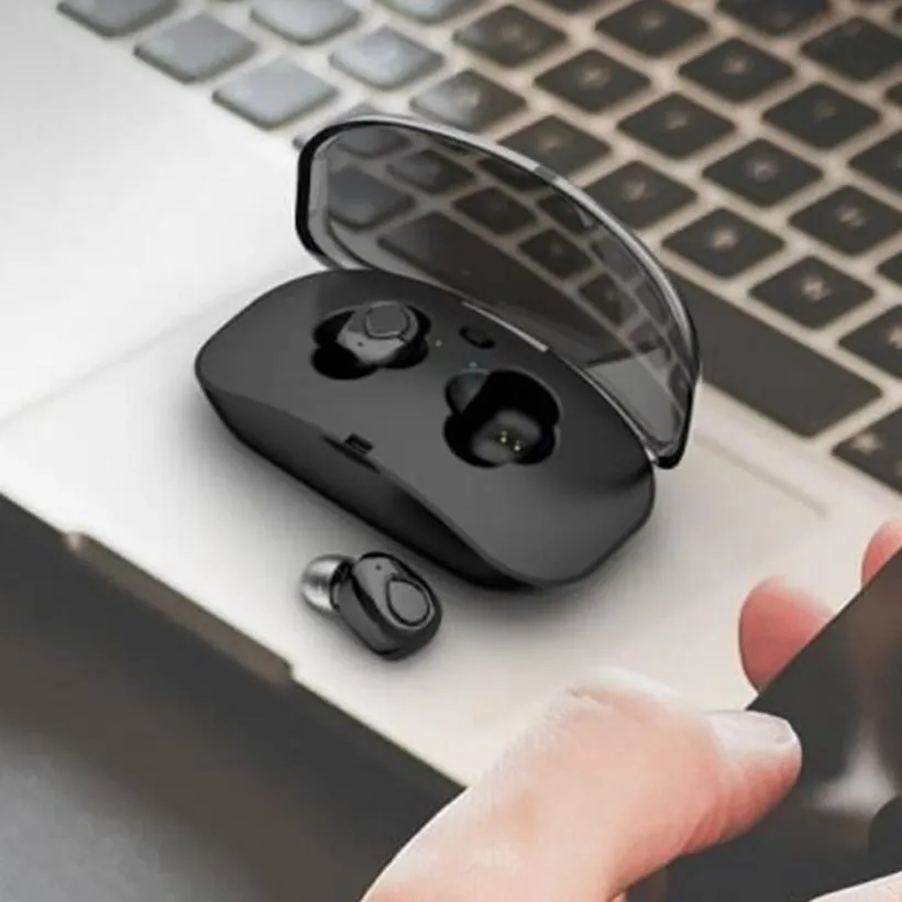 

Ultra-Small X18S Twins Wireless Earbuds Earphone Bluetooth With Charging Box Mini two-in-one stereo Bluetooth headset