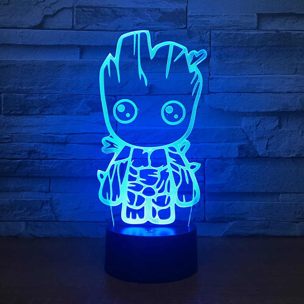 

3D LED Night Light Cartoon 7 Colors Light for Home Decoration Lamp Amazing Visualization Optical Illusion Lighting Best Gift