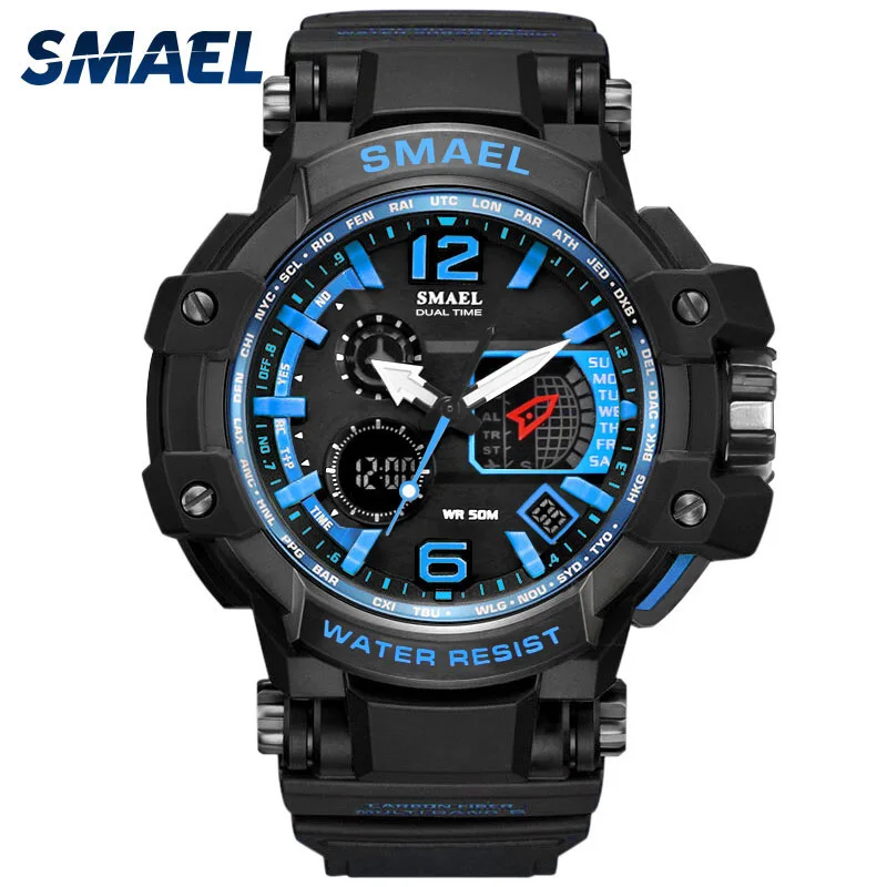 Special Race Style Man Watch SMAEL 2017 Pointer Type With High Display Quartz Electronic Watch High Quality Waterproof 1509