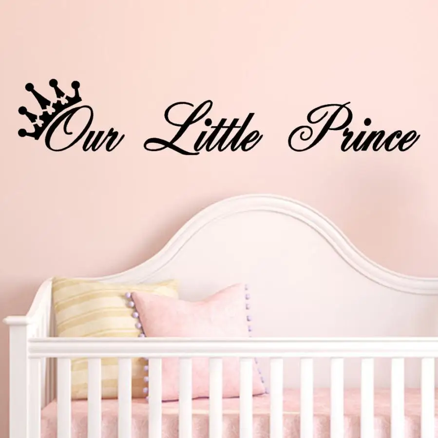 Us 1 38 42 Off Pvc Our Little Prince Removable Horse Wall Sticker Children Living Room Bedroom Decor Environmental Protection Diy Wall Stickers In