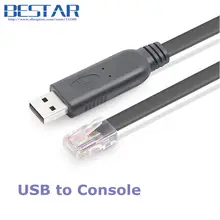 6FT Network Routers FTDI USB RS232 to RJ45 Console male Cable For Cisco Router huawei ZTE Router Ethernet switches Cable 1.8m 5m