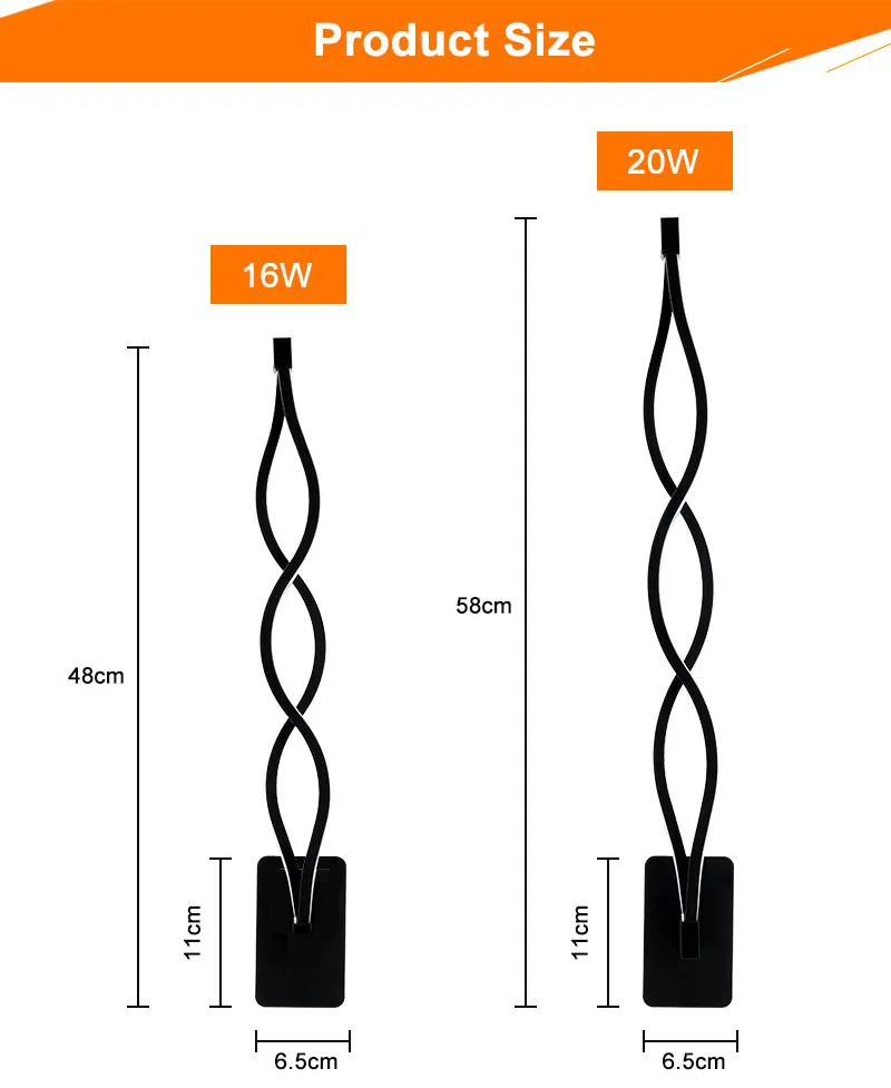 Lâmpada de Parede Quarto ao Lado da Luz da Parede Conduziu a Lâmpada Iluminação do Corredor Minimalista Moderna V-260 v Lampada Arandela Preto Branco Decoração 16 w 96 10 Lâmpada de parede minimalista moderna 16 w