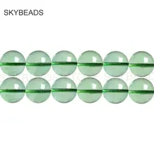 Хорошее качество натуральный зеленый/синий флюорит РЕДКИЕ Прозрачные полудрагоценный камень круглый на возраст 6, 8, 10, 12 лет мм Бусины для изготовления ювелирных изделий