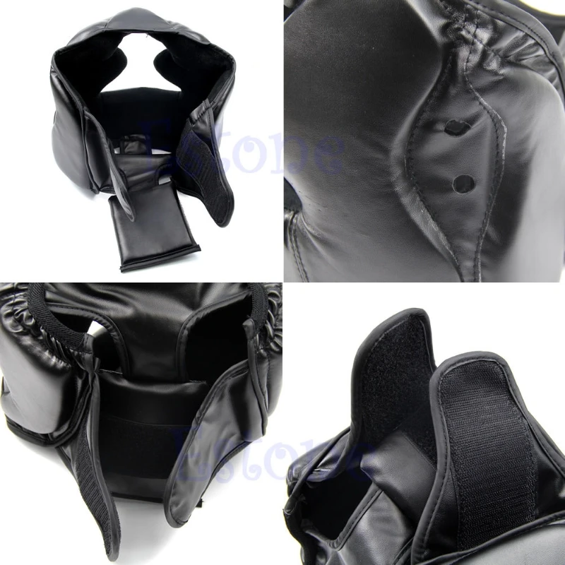NewBlack боксерский Pretection gear хорошая голова Шестерня защита головы боксерский шлем Kick yhq