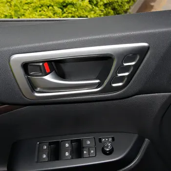 

For Toyota Highlander Kluger ABS Matte 2014-2018 High match inner door Bowl protector frame sticker Cover Trim accessories 4PCS