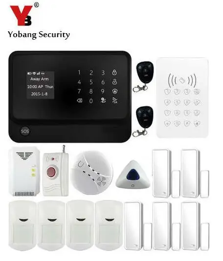Система сигнализации Yobang Беспроводная сигнализация для дома 2 4 ГГц Wi Fi GSM GPRS SMS|alarm