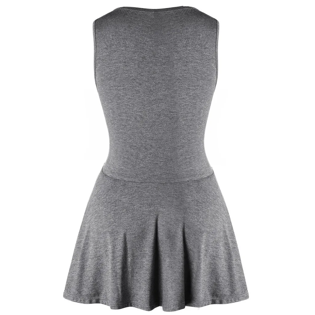 2019 Fashion Women Plus Size Casual Sexy Daily Cross O-Neck Mesh Patchwork Sleeveless Ruched Hem Top camisetas verano mujer 50