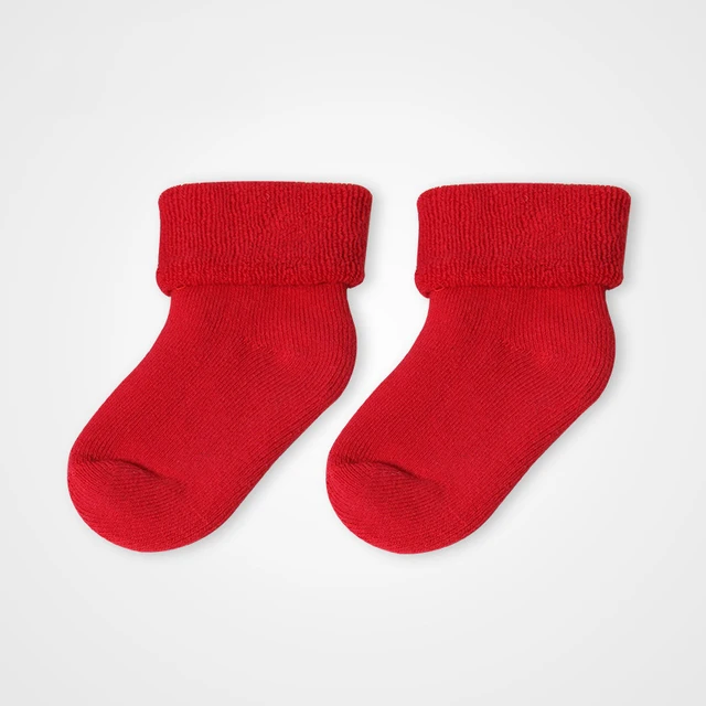 0 3 Years Newborn Baby Kids Red Socks Cotton Infants Boys Girls Winter