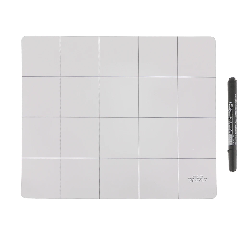 Magnetic Project Work Surface Anti Slip Mat with Marker Pen for Smart Phone 