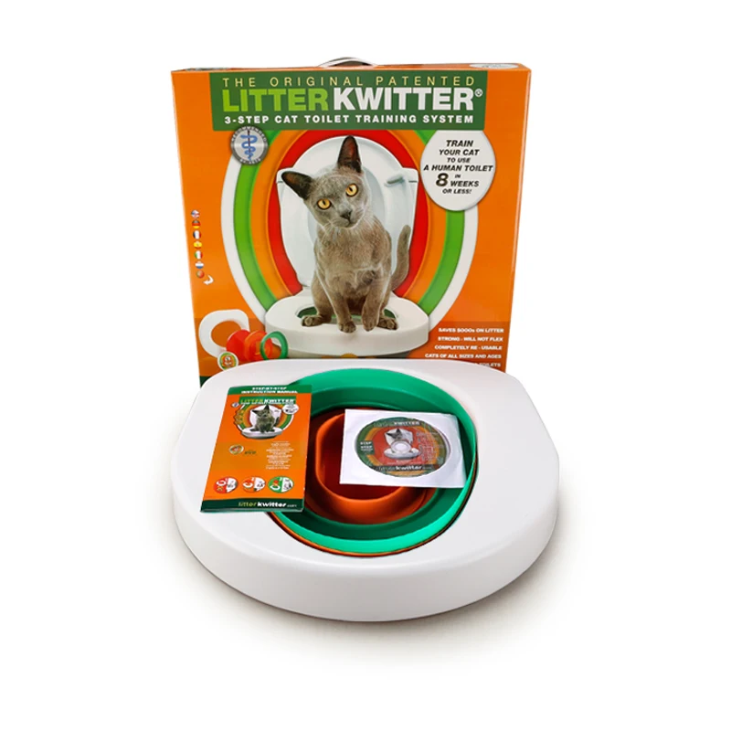 Sale! Cat Toilet Training Kit Professional Train Love Clean Cats Use Human Toilet Easy To Learn