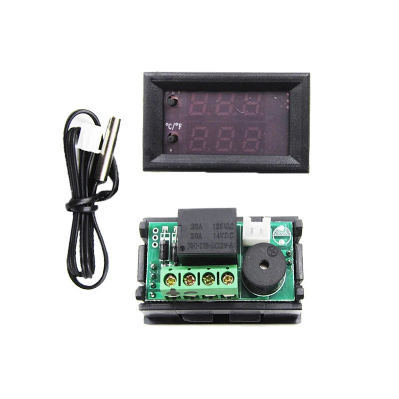 W1209WK -50-110C Digital LED Thermostat Temperature Controller Temp Relay Control Board Module 12V DC + NTC Sensor