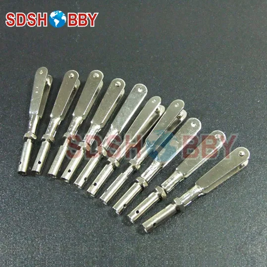 

10pcs*D3mm Metal Clevis with Hollow Shaft M3xL33mm for Nitro Airplanes and Electric Airplanes