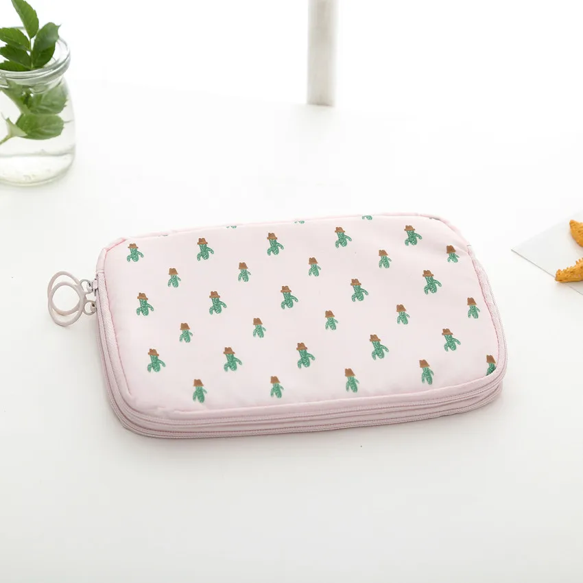 Cactus Путешествия двухэтажный кредитной карты бумажники, подходят для паспорта Сумка для документов многофункциональная цифровая сумка Повседневное карман для удостоверения личности-Обложка для паспорта - Цвет: Cactus