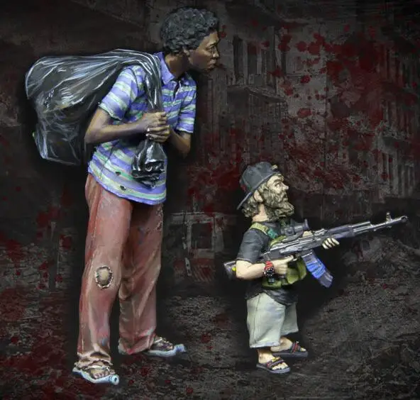 

1/35 Resin Figure Robber 2pcs/set Model Kits