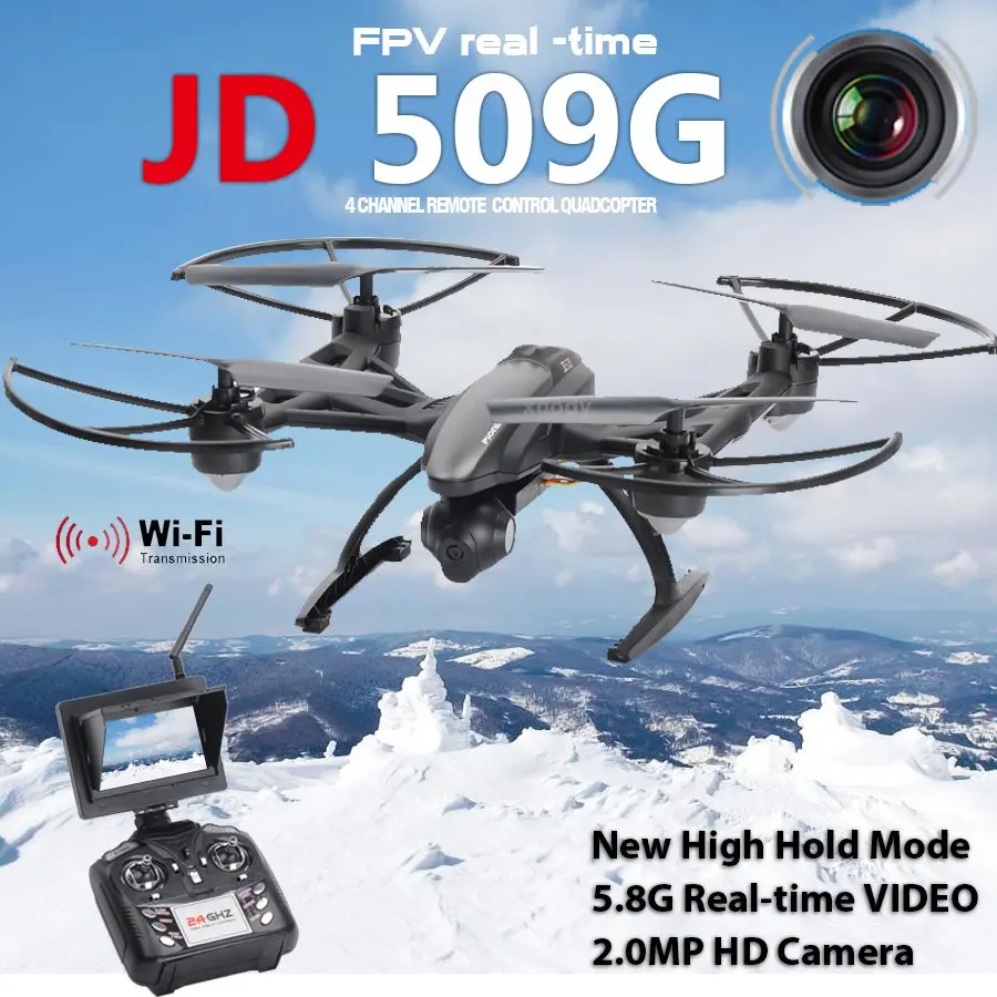 Bonus New Arrival JD509 FPV 2 4Ghz 4CH RC 6 Axis Quadcopter font b Drone b