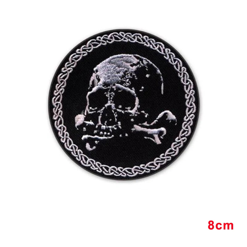 

new arrive SKULL BONES CROSSBONES EMBROIDERED IRON-ON PATCH REALISTIC EMBLEM
