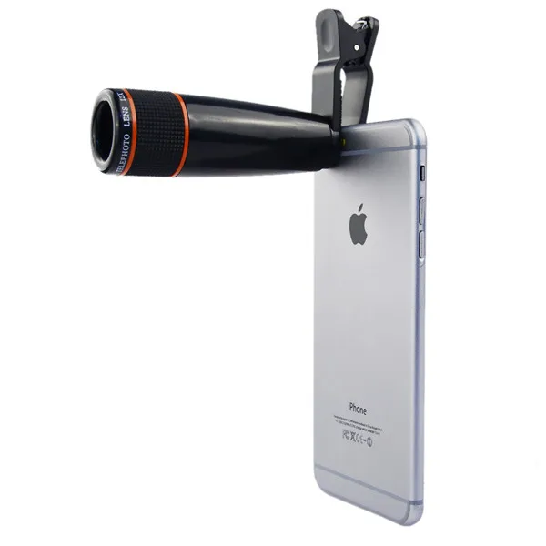 12X Aluminum Alloy Zoom Telephoto Lens with Tripod RAPLANC Phone Camera Lens Kit HD Smartphone Lens for Most Smartphone Monocular Telescope,Silver