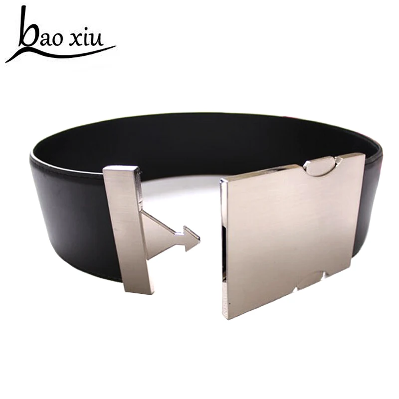 Женский широкий кожаный ремень с пряжкой из сплава|silver belt buckle|wide womenbelt women |