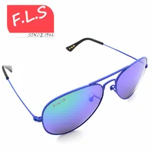 2016 New Summer Style Reflected Sunglasses Child Brand Designer UV400 Metal Frame Sun glasses for Children Glasses FLS1606-ls