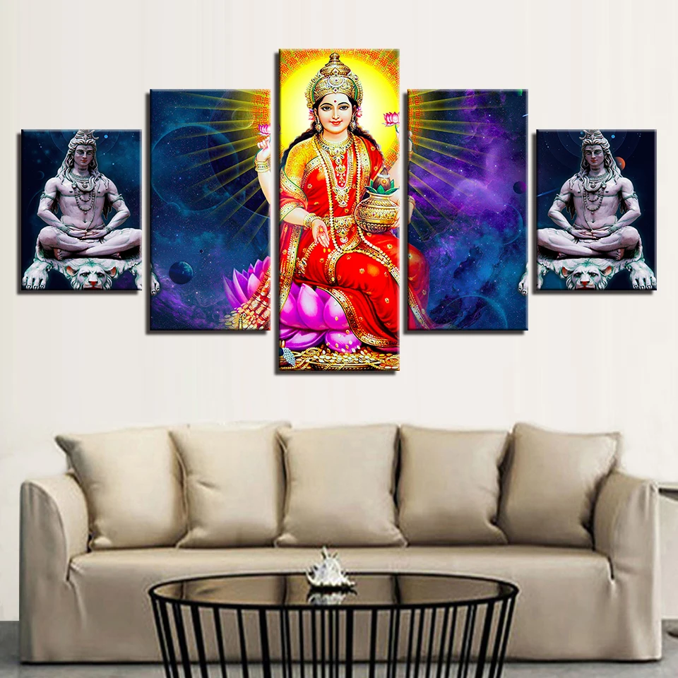 Us 5 93 40 Off Modular Canvas Pictures Home Decor Framework Pieces Lakshmi Paintings Hd Prints India Dess Posters For Living Room Wall Art In Us 5 93 40 Off Modular Canvas Pictures Home Decor Framework Pieces Lakshmi Paintings Hd Prints India Dess Posters For Living Room Wall Art In