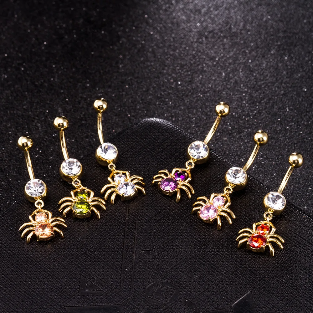 High Quality 6 Colors Piercing Body Jewelry Belly Navel Button Rings