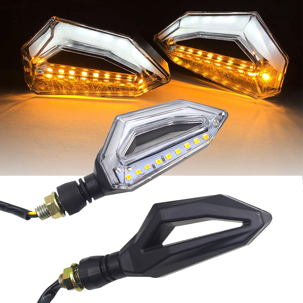 

LED Motorcycle Turn Signal Lights 12V Indicator Moto Clignotant Blinker FOR Suzuki goldwing 1800 gsx s750 benelli trk 502 jawa